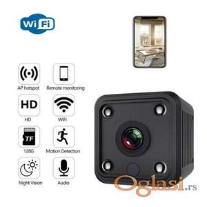 Spijunska mini kamera X6 Ip Wifi Spy Camera 1080P Nocni mod